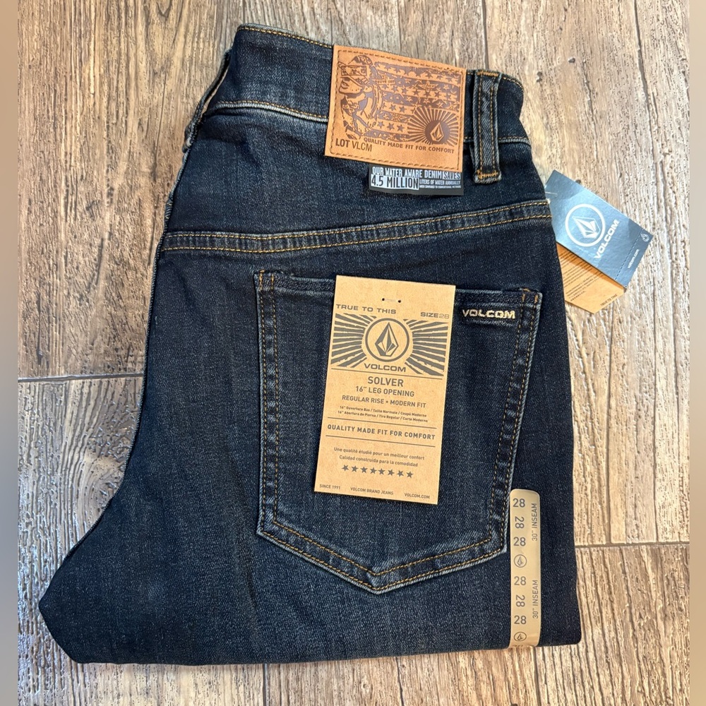 Volcom Men's Deep Indigo Modern Straight Jeans